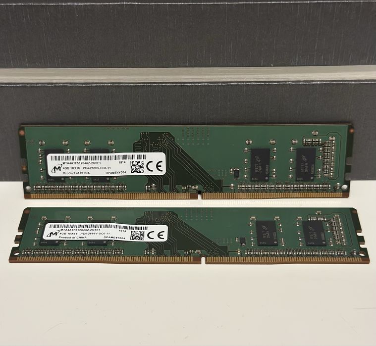 Pamięć RAM Micron DDR4 4GB / 8GB (2×4GB) 2666MHz DIMM PC4-2666V