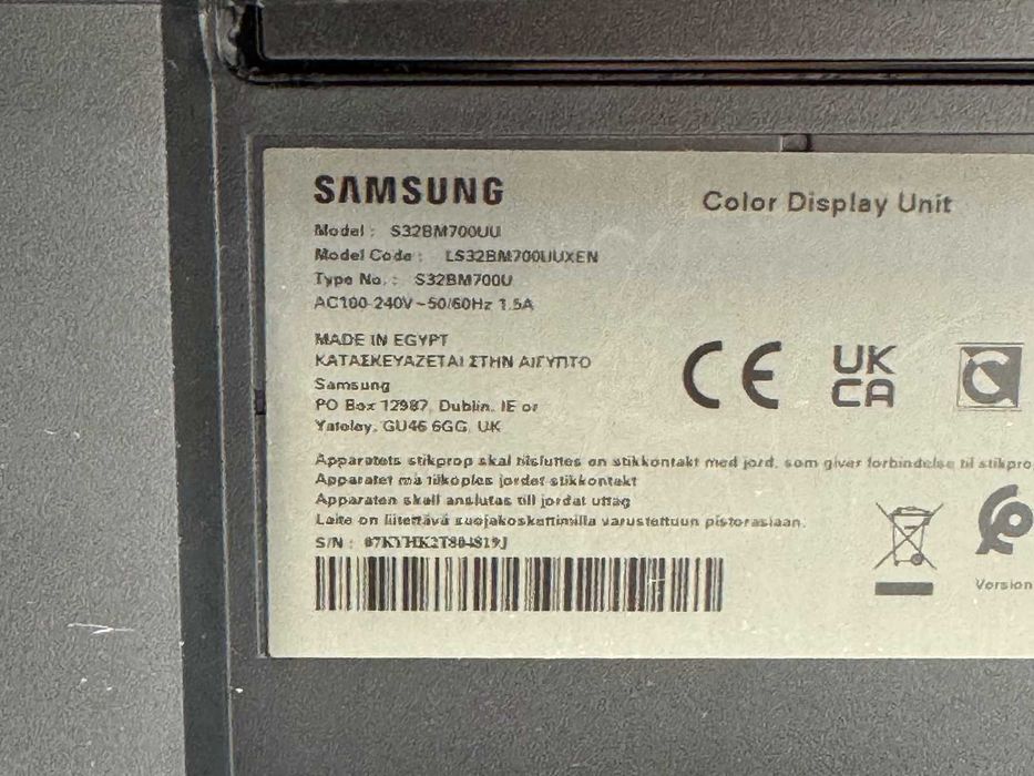 Samsung Smart Monitor M7 32" 4K S32BM700UU pilot + kabel HDMI - Łódź