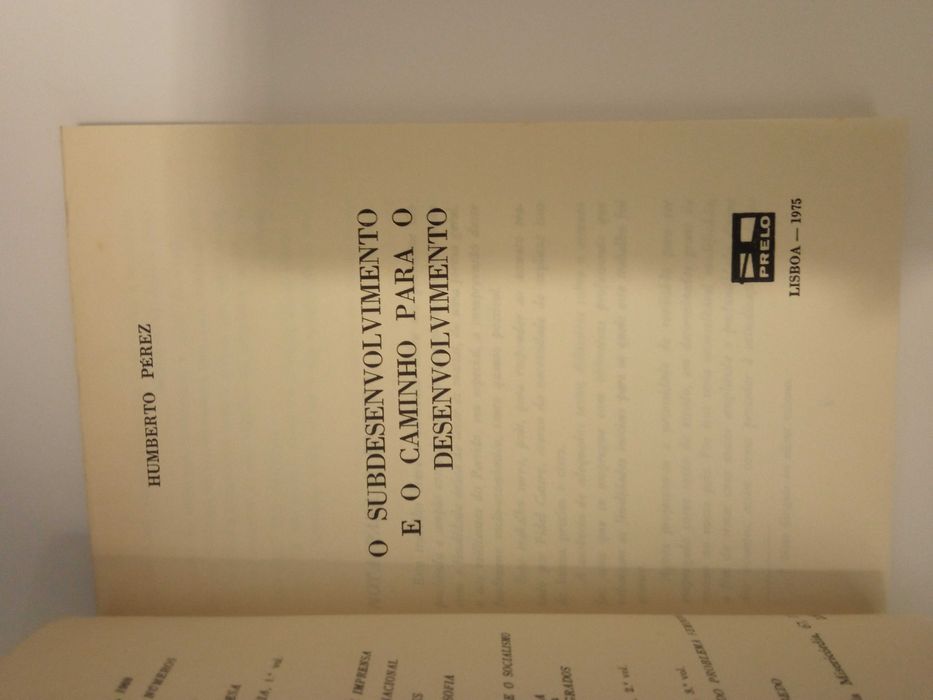 O Subdesenvolvimento e o caminho para o desenvolvimento,Humberto Pérez