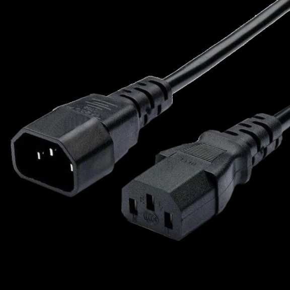 Шнур живлення Kingda С13-C14, 1.8 м, 1.0 мм2 (комп'ютер-монітор)