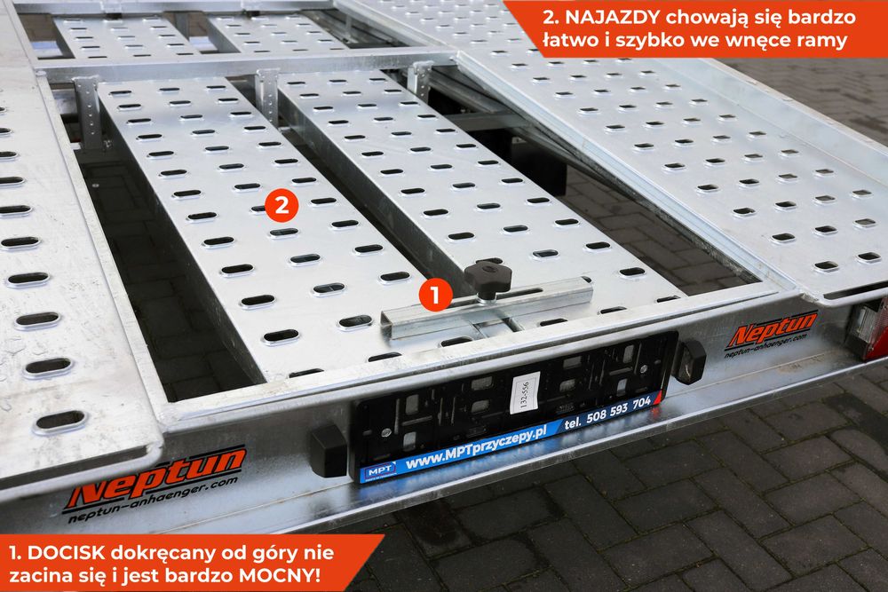 LAWETA samochodowa garbatka nowa NEPTUN N27-420 2 atb GN211 DMC 2700kg