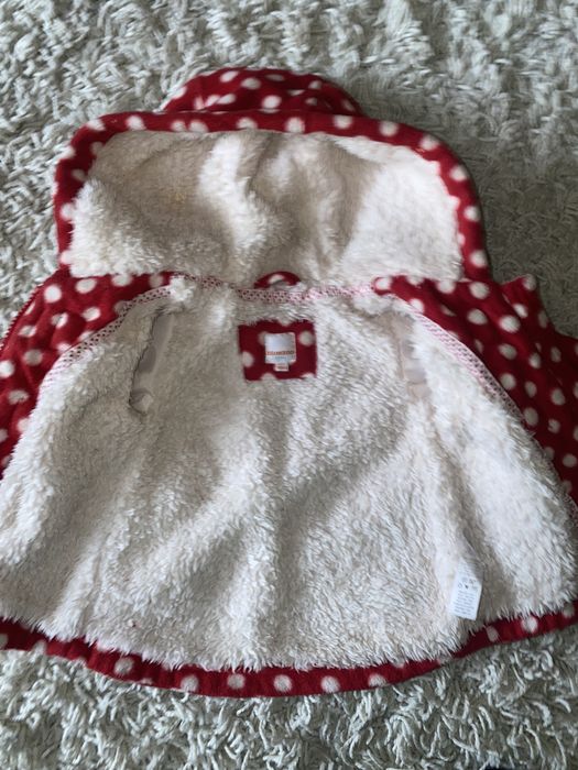 Kożuszek futerko kurtka 0-3 mc 62-68