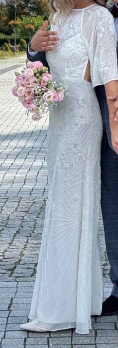 Sprzedam piękną suknię ślubną XS/34