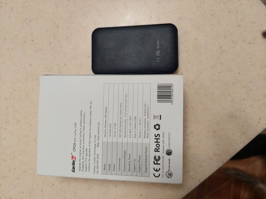 CarlinKit 4 appleавтомобільний безпровідний адаптер car play mini box