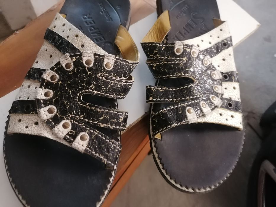 Chinelos homem t 42(couro)