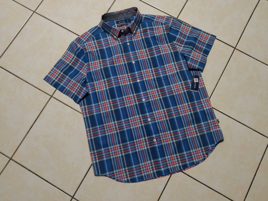 NAUTICA USA - NOWA! z LOGO i Metkami Koszula Męska krótki rękaw XL