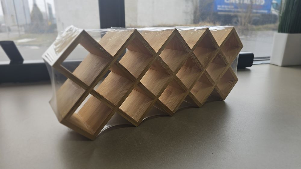 Drewniany stojak na przyprawy organizer kuchenny loft NOWY