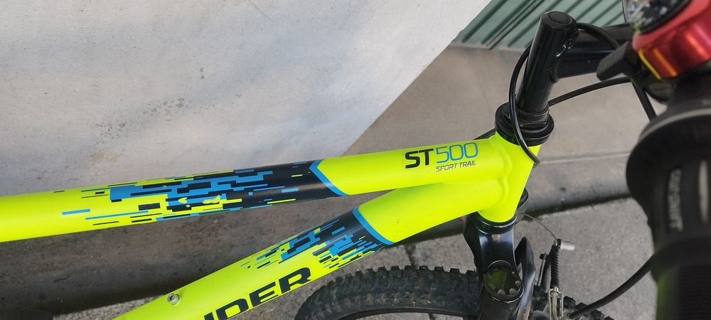 Bicicleta BTT Criança Rockrider ST 500 (Roda 20") – Amarelo Fluorescente (6-9 anos)
