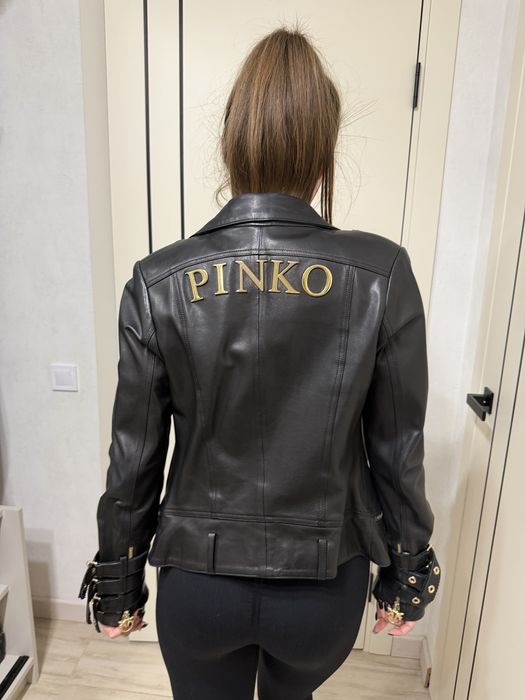 шкіряна куртка PINKO