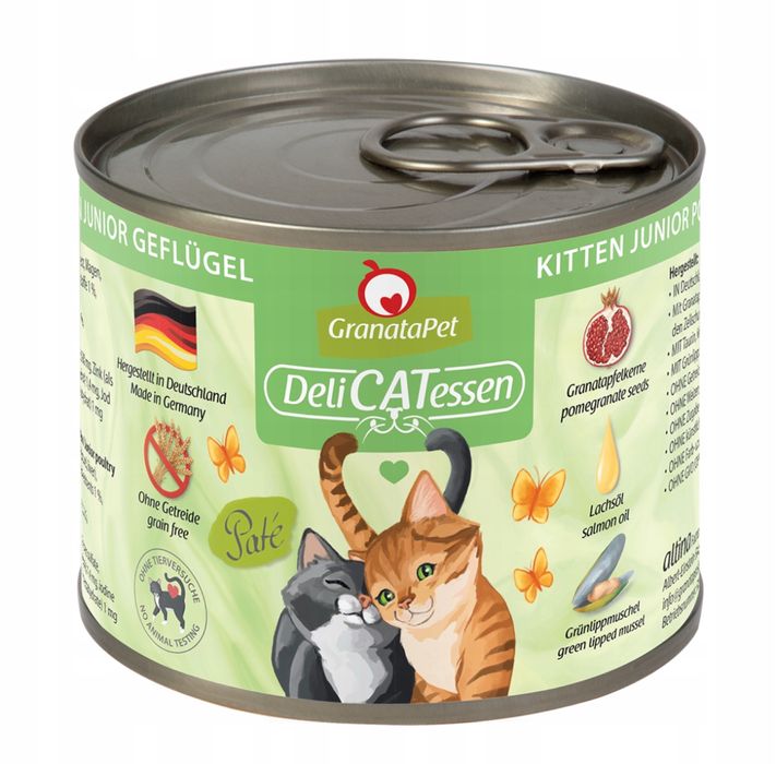 GranataPet DeliCatessen Kitten – Drób 200g – 3 sztuki