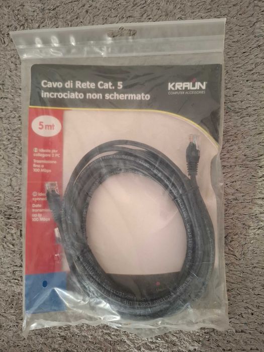 Kraun cavo rete não blindado Cat. 5 (5mt)