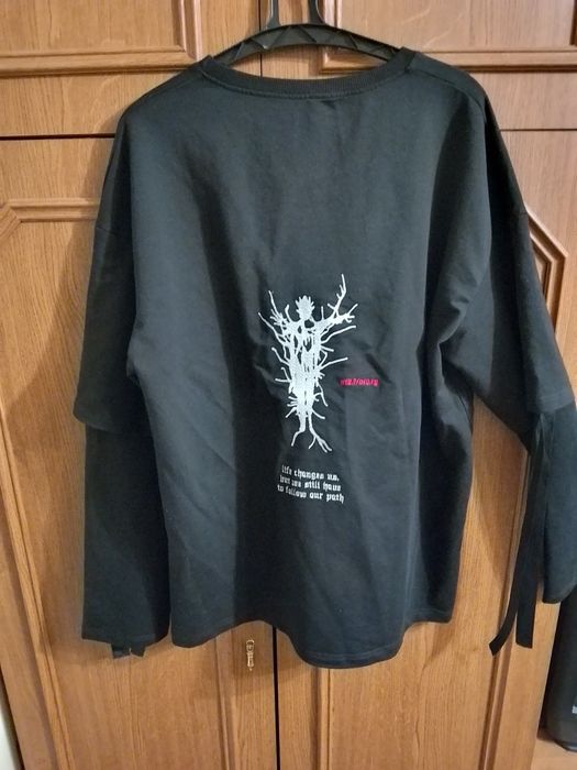 Лонгслів із подвійним рукавом "development of existence"