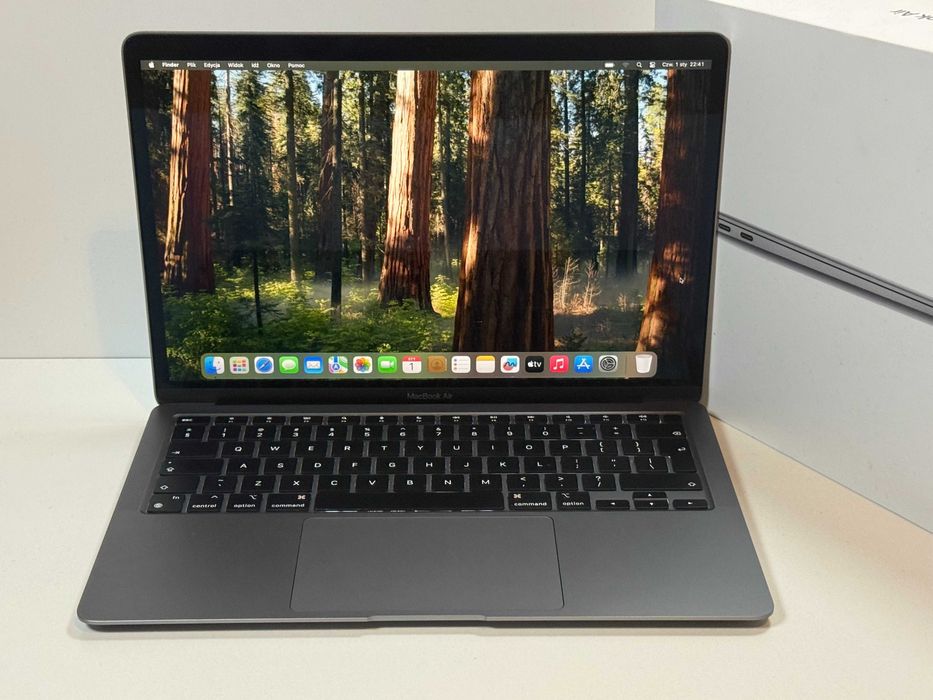 Apple MacBook Air 13 2020 - M1 8GB / 256GB - 87% Kondycji baterii - Gwarancja - Stan BDB