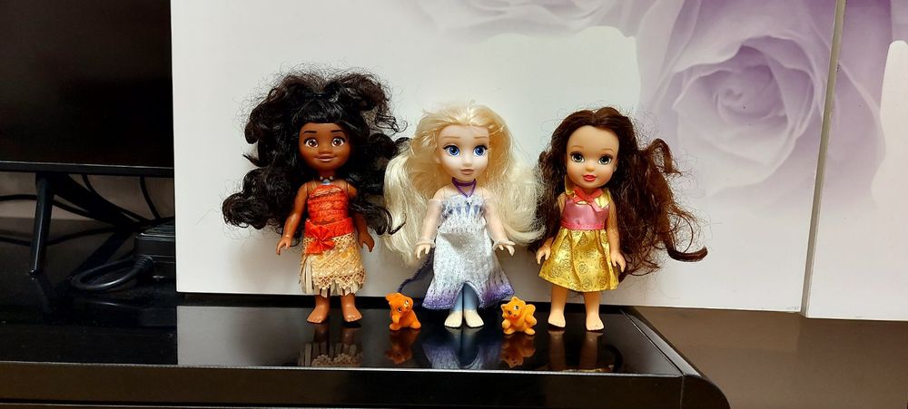 Набор Принцессы Дисней Jakks США  мини малышки Моана Эльза Белль