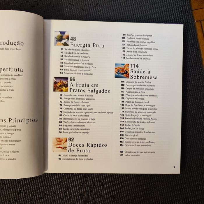 Livro : Fruta e Sobremesas