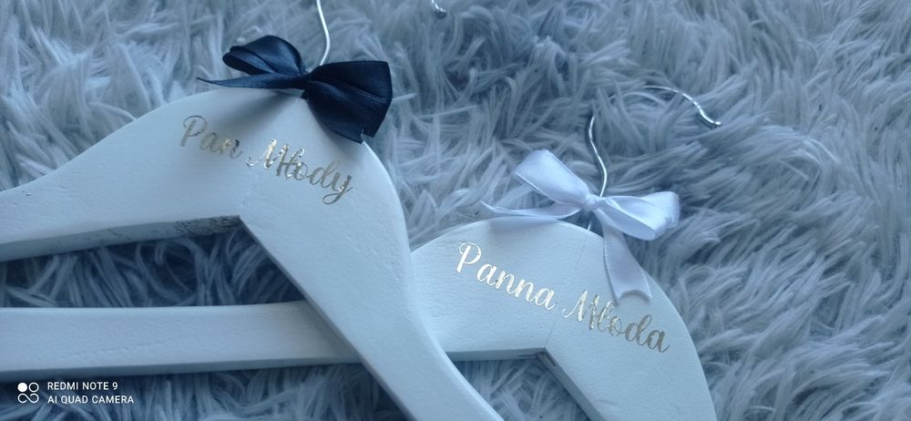 Wieszaki ślubne pan młody panna młoda