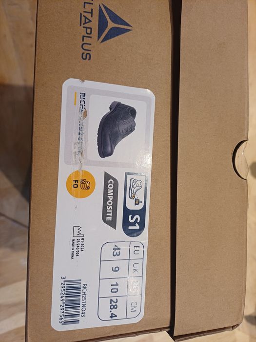 Buty ochronne Delta Plus Richmond S1 NOWE  r.43