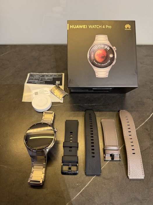 Huawei Watch 4 pro Elite tytanowy + dwa dodatkowe paski