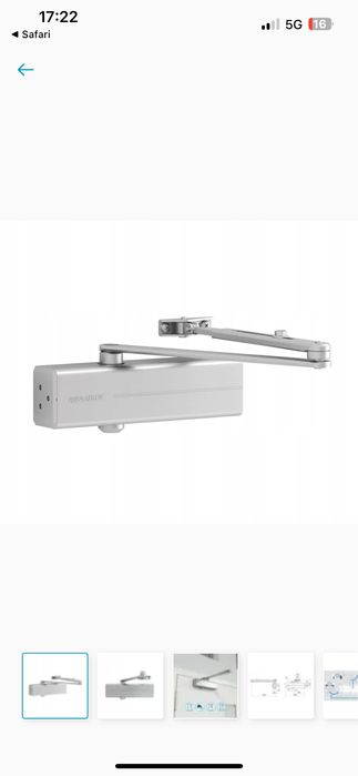 Samozamykacz drzwi z funkcja antywietrzna.