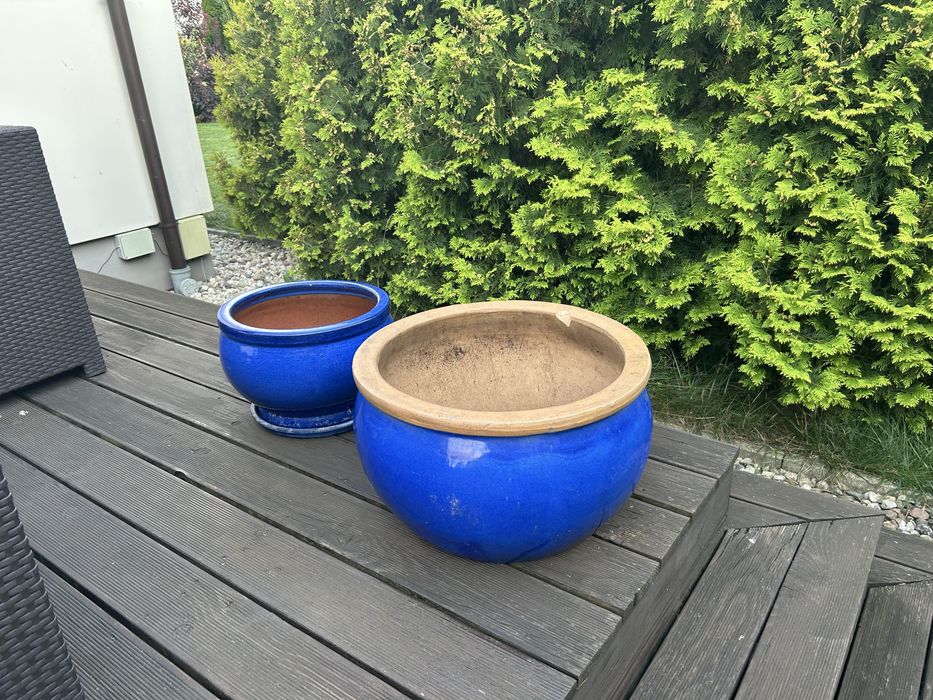 Donica kobaltowa mrozoodporna 2 sztuki