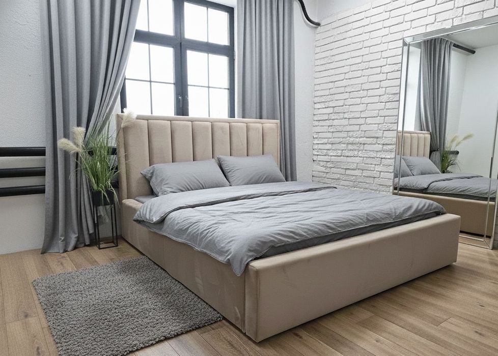 Łoże sypialniane sprężyny pojemnik na pościel materac