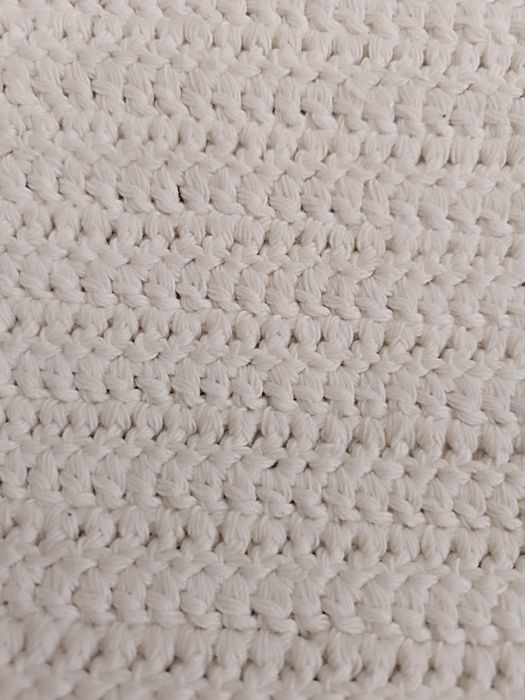 Conjunto 3 Tapetes de Crochê Artesanais - Branco/Bege