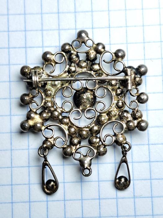 Брошь серебро 875 проба. Винтаж. 6,62 грамма