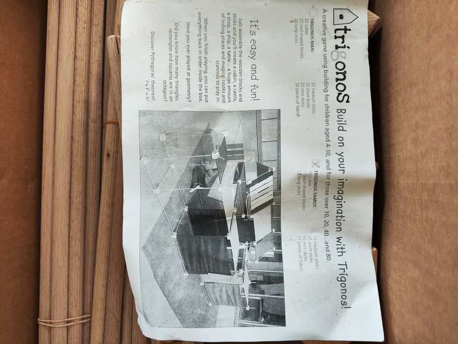 TRIGONOS - Wooden construction game for kids