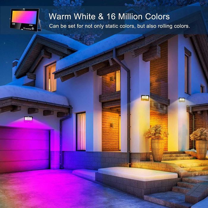 Nowy lampa LED/Reflektor /plafon/80W / RGB + ciepłe swiatło/1449