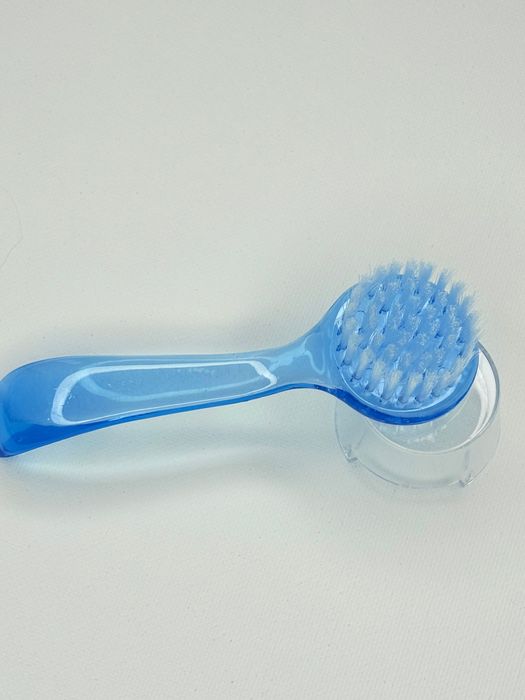 Szczoteczka do Pyłu Paznokci Manicure - Okrągła niebieska