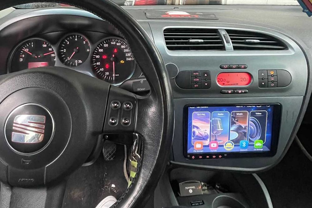 (NOVO) Rádio 2DIN 9" • SEAT Leon 1P • Toledo • Altea • Android 4+64GB