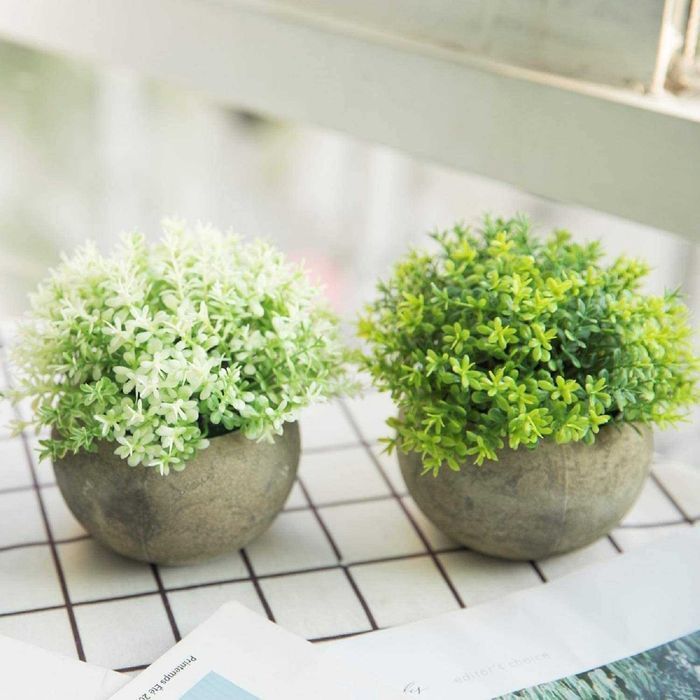 2 peças de plantas artificiais para decoração da casa em geral