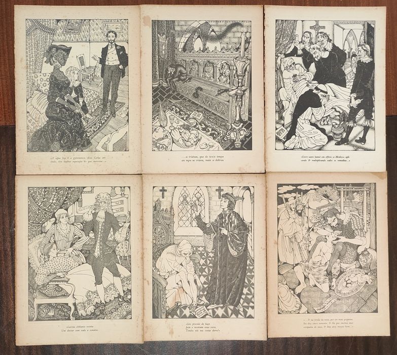 Ilustrações de JOÃO CARLOS, em A Medicina na Literatura Portuguesa