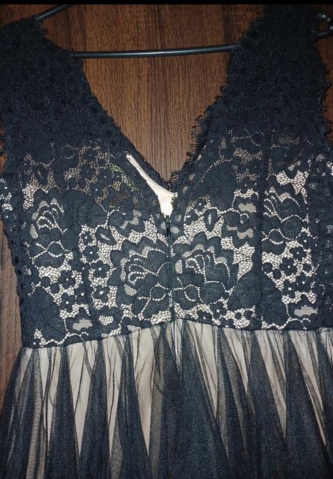 Sukienka S/XS tiul koronka