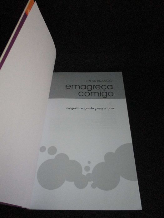 Livro Emagreça Comigo Teresa Branco