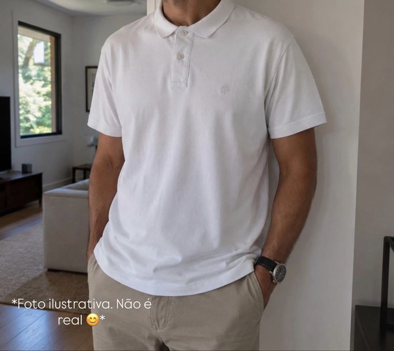 Camisa Polo branca - Springfield