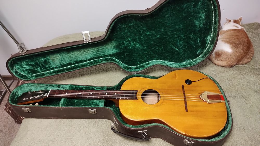 Gypsy jazz guitar Hans Hau lutnicza gitara elektroakustyczna CASE !!