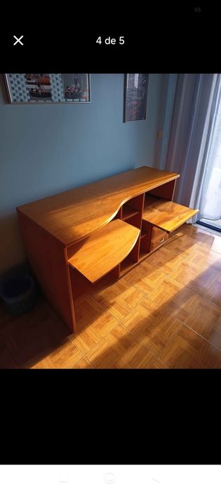 Mesa de computador madeira maciça