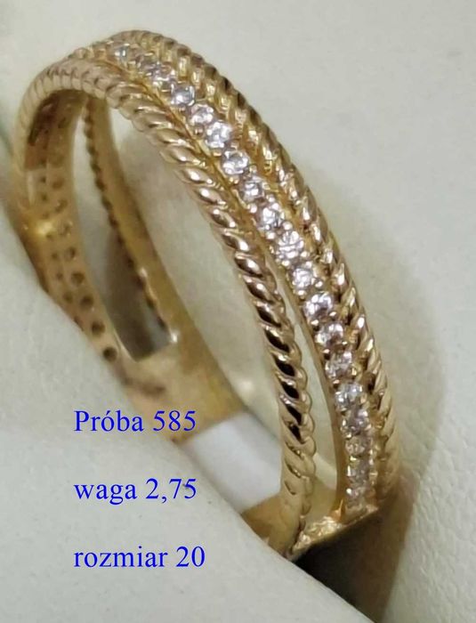 Wyjątkowe złote pierścionki 585