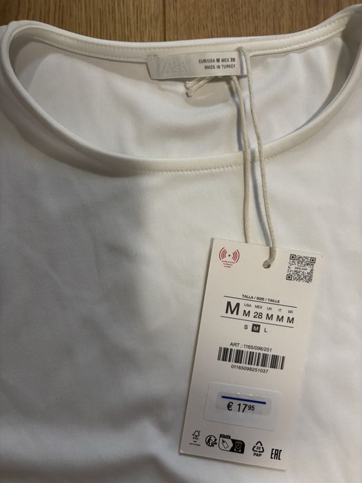 боді Zara білий, м розмір