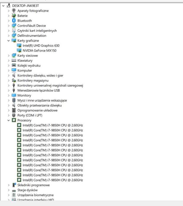 Dell Latitude 5401 i7-9850H 32GB DDR4 GeForce MX150 2GB 14.1" FHD