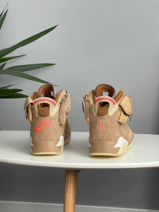 Кросівки Nike Air Jordan 6 Retro Travis Scott British Khaki premium