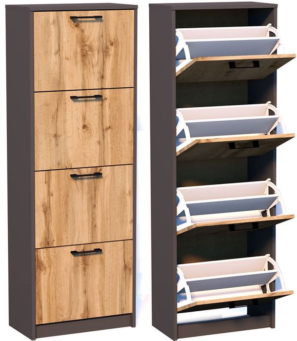 NOWA szafka na buty z 4 klapami 152x50x28