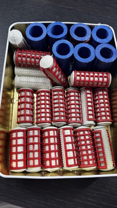 Термобигуди с зажимами 3 и 2 см диаметр