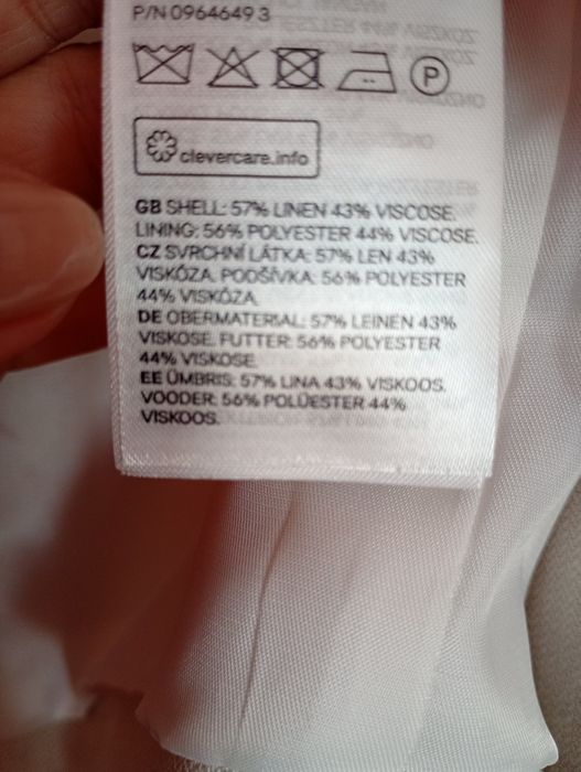 H&M Lniana marynarka beżowa nowa size M