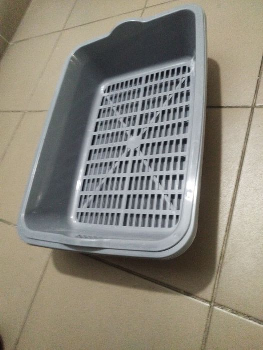 Туалет для котів Природа з сіткою «Барсік» 30 x 40 x 11 см