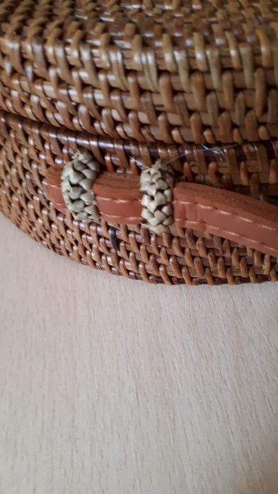 Torebka wiklinowa marynarska