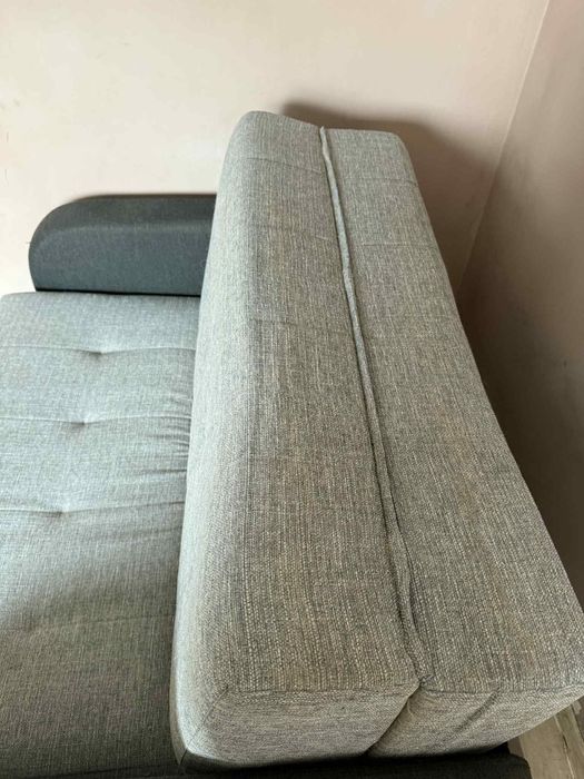 Sofa dwuosobowa szara