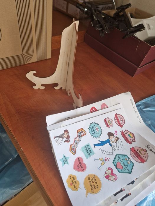 Stojak na księgę gości naklejki do księgi gośc ślubi