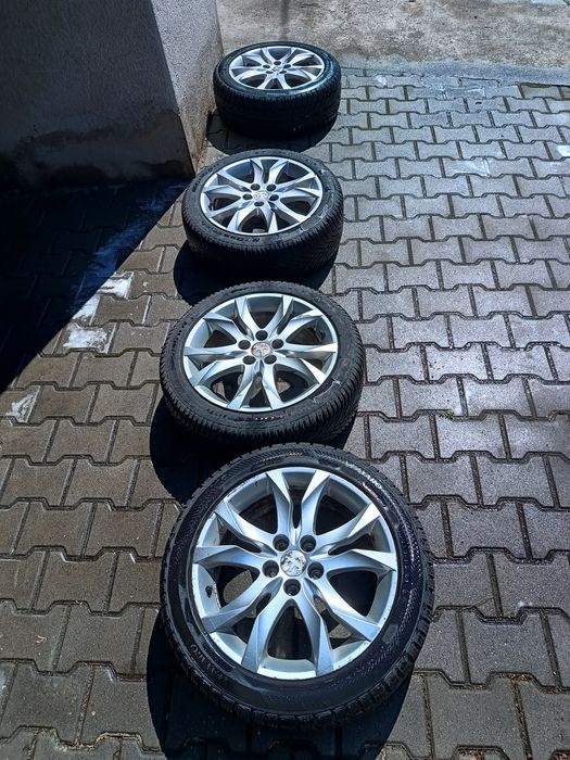 Komplet felg aluminiowych opony zimowe Peugeot